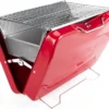 TAINO MOX Holzkohlegrill BBQ Koffergrill Camping-Grill Kohlegrill Retro-Stil Klappbar Griller Tragbar Mobil Rot -Günstiges Laube Lust Geschäft e70f55bb45ba0122b8c07e7f4206ea0a