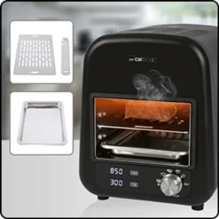 Clatronic EBG 3760 Elektro Beef-Grill, Keramischer Infrarot- Hochleistungsbrenner Mit 1600 Watt, Perfekte Steakergebnisse In Unter 45 Sekunden, 5 Elektrische Grillprogramme, LED-Display, In- Und Outdoor Schwarz -Günstiges Laube Lust Geschäft e72897816ce76d1178bf7c178f946a8d