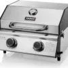 TAINO COMPACT 2.0 S Tischgrill 2 Brenner Gasgrill Edelstahl Kompakt Camping BBQ…