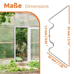 ECENCE 200x Gewächshaus-Klammern Edelstahl Verzinkt Rostfrei Und Sturmfest Für Gewächshaus & Gla -Günstiges Laube Lust Geschäft e7eaaad00291fe0126e3680dd648765b