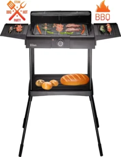 Zilan 2in1 Standgrill | Elektrogrill | Tischgrill | Partygrill | 2400 Watt