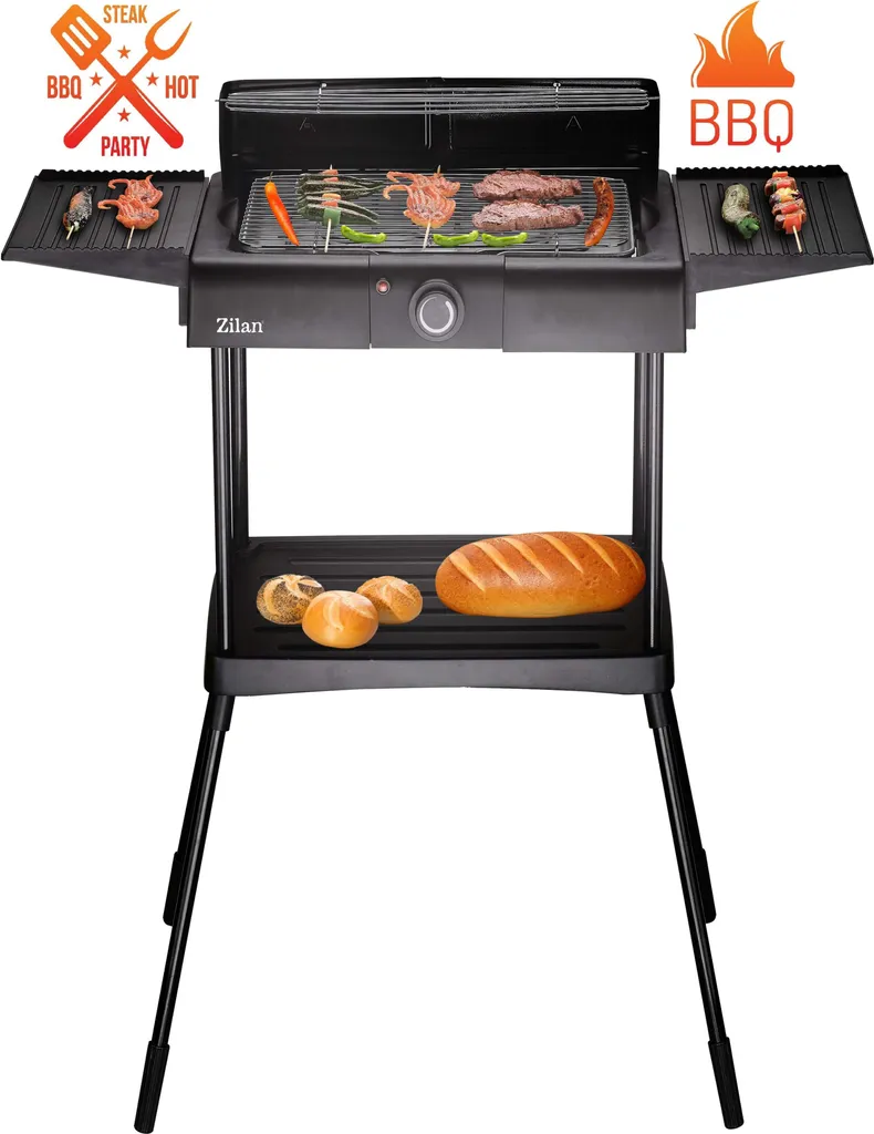 Zilan 2in1 Standgrill | Elektrogrill | Tischgrill | Partygrill | 2400 Watt 3 Zilan 2in1 Standgrill | Elektrogrill | Tischgrill | Partygrill | 2400 Watt