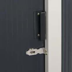 Juskys Metall Gerätehaus S Mit Pultdach, Schiebetür & Fundamentrahmen - 1,4 M² - 161 X 86 X 181 Cm - Anthrazit - Geräteschuppen Gartenhaus Schuppen -Günstiges Laube Lust Geschäft e88d910640b171e9e4d3b371d43c194b