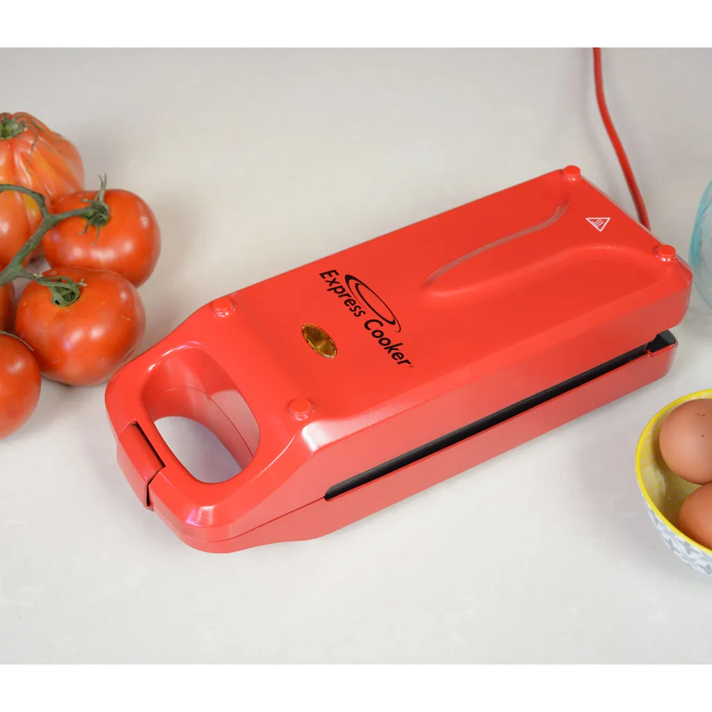 Express Cooker® Multi-Grill Mit Wendefunktion, 3 In1-Toasten-Backen-Braten, Anti-Haft Beschichtung, 800 Watt, Rot - Original Aus Der TV Werbung 5 Express Cooker® Multi-Grill Mit Wendefunktion, 3 In1-Toasten-Backen-Braten, Anti-Haft Beschichtung, 800 Watt, Rot - Original Aus Der TV Werbung – Bild 3