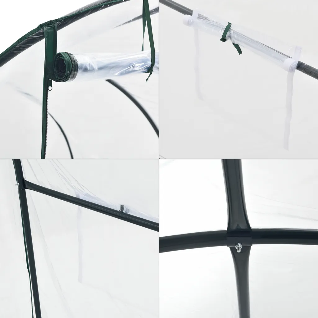 Gewächshaustunnel Grünwald 200x300x190cm Treibhaus Für Gemüseanbau PVC Transparent 7 Gewächshaustunnel Grünwald 200x300x190cm Treibhaus Für Gemüseanbau PVC Transparent – Bild 5