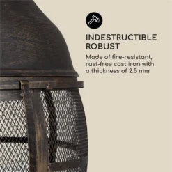 Titus Gartenkamin Gusseisen 360° FireView Rostfrei Sicherer Stand -Günstiges Laube Lust Geschäft eb1752978243fbbbcea9109f891f72dd