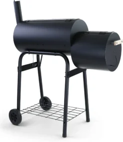RAMROXX® BBQ XL Smoker Holzkohle Barbecue Grill RX970 Schwarz Mit Abdeckung -Günstiges Laube Lust Geschäft eb20de993e96aabac63680a86d4c8086