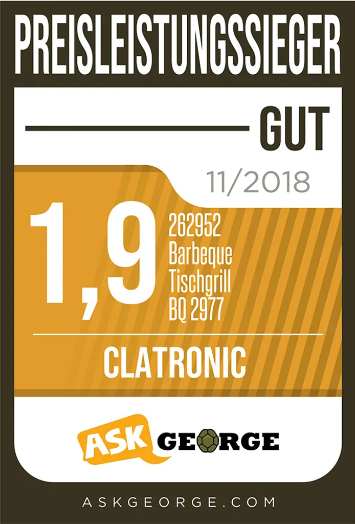 CLATRONIC Barbecue-Tischgrill BQ 2977 N Schwarz 9 CLATRONIC Barbecue-Tischgrill BQ 2977 N Schwarz – Bild 7
