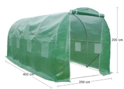 NABBI Gartenfolienpflanze Gewächshaus 400x250x200 Cm - Grün -Günstiges Laube Lust Geschäft eca6a1d09ec7f2351447a32df35713bb