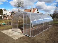 Gewächshaus KLASIKA TUBE 3x6m Mit Fundamenten Und 4mm Polycarbonat;