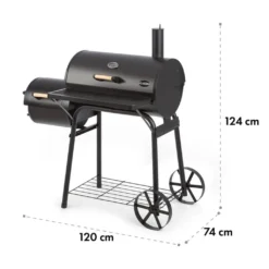 Beef Brisket Smoker Grill | Holzkohlegrill/Smoker | Rostfreie Grillroste Aus Edelstahl | Thermometer Im Deckel | 2 Große Räder -Günstiges Laube Lust Geschäft ef557d6b5888027d750587aa7d9ba0c5