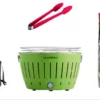 LotusGrill Starter-Set Classic 1x Grill Limettengrün USB-Anschluß, 1x Buchenholzkohle 2,5 Kg, 1x Brennpaste 200ml, 1x Zange (Farbe Nach Vorrat), 1x Transport-Tragetasche - Der Raucharme Holzkohlegrill -Günstiges Laube Lust Geschäft f02eb7b7ca3ae40d0c3a8c60c6304e24