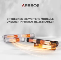 AREBOS Infrarot Heizstrahler Mit Fernbedienung, 3000W, 3 Heizstufen, Terrassenheizer, Wand-Heizstrahler, Silber 19 AREBOS Infrarot Heizstrahler Mit Fernbedienung, 3000W, 3 Heizstufen, Terrassenheizer, Wand-Heizstrahler, Silber -Günstiges Laube Lust Geschäft f18221192e66e61d7172bcc3224679a2