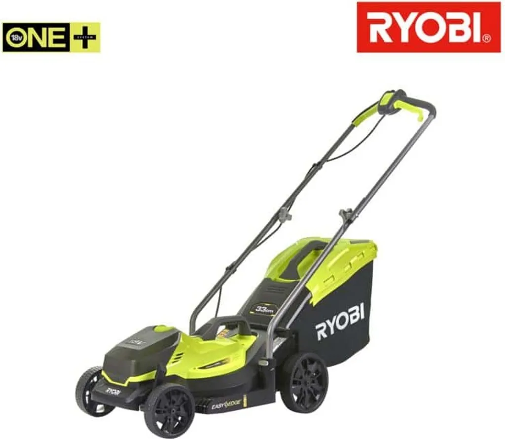 RYOBI Akku-Rasenmäher OLM1833B, Ca 700m² Reichweite, 33cm Schnittbreite Und Schnitthöhenverstellung, 18V 6 RYOBI Akku-Rasenmäher OLM1833B, Ca 700m² Reichweite, 33cm Schnittbreite Und Schnitthöhenverstellung, 18V – Bild 4