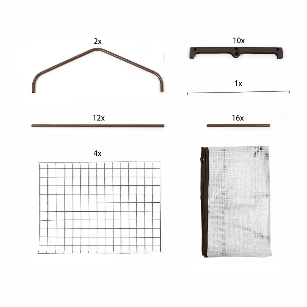 Sekey Premium Foliengewächshaus Mit 4 Etagen - 69 X 49 X 158 Cm - Treibhaus Mit 4 Regalen - Platzsparend - Hochwertiges Anzuchthaus - Weiß 8 Sekey Premium Foliengewächshaus Mit 4 Etagen - 69 X 49 X 158 Cm - Treibhaus Mit 4 Regalen - Platzsparend - Hochwertiges Anzuchthaus - Weiß – Bild 6