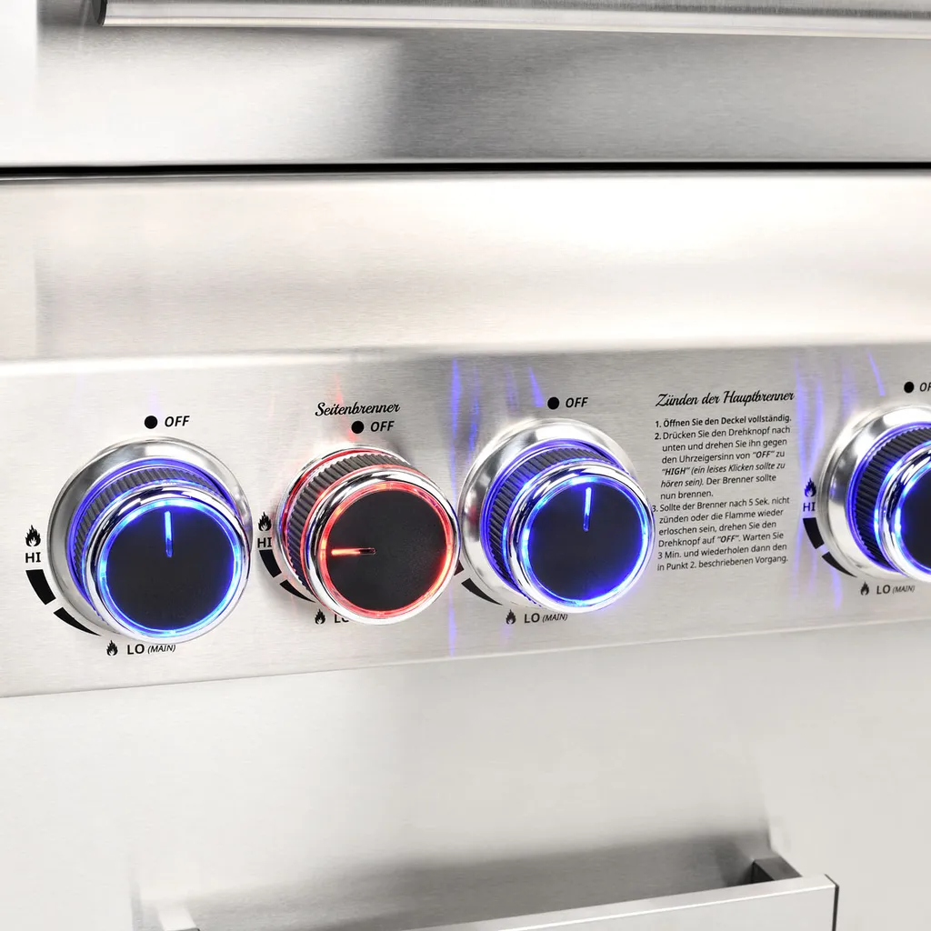 TAINO PLATINUM 6+2 Brenner Gasgrill Set Abdeckung Set Gasregler BBQ Zubehör Cover 7 TAINO PLATINUM 6+2 Brenner Gasgrill Set Abdeckung Set Gasregler BBQ Zubehör Cover – Bild 5