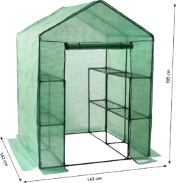 Zelsius Folien Gewächshaus Mit 8 Ablagen, 195x143x143 Cm, Tomatenhaus -Günstiges Laube Lust Geschäft f2bb40a5b2e7d3ce3bd78652e2ace7b4