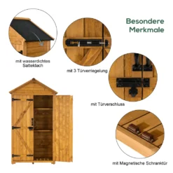 MCombo Gartenschrank Geräteschuppen Werkzeugschrank Outdoor-Schrank Holz 1000D 18 MCombo Gartenschrank Geräteschuppen Werkzeugschrank Outdoor-Schrank Holz 1000D -Günstiges Laube Lust Geschäft f2c985b70a6c393f7ed0064430b0e4e3