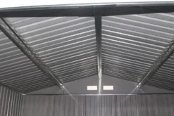 COSTWAY Metall Gerätehaus Mit Satteldach Fundament & Schiebetür 277x191x192cm Geräteschuppen Gartenhaus Metallschuppen Dunkelgrau 10 COSTWAY Metall Gerätehaus Mit Satteldach Fundament & Schiebetür 277x191x192cm Geräteschuppen Gartenhaus Metallschuppen Dunkelgrau -Günstiges Laube Lust Geschäft f2d141e7739834edac1b87ac57739010