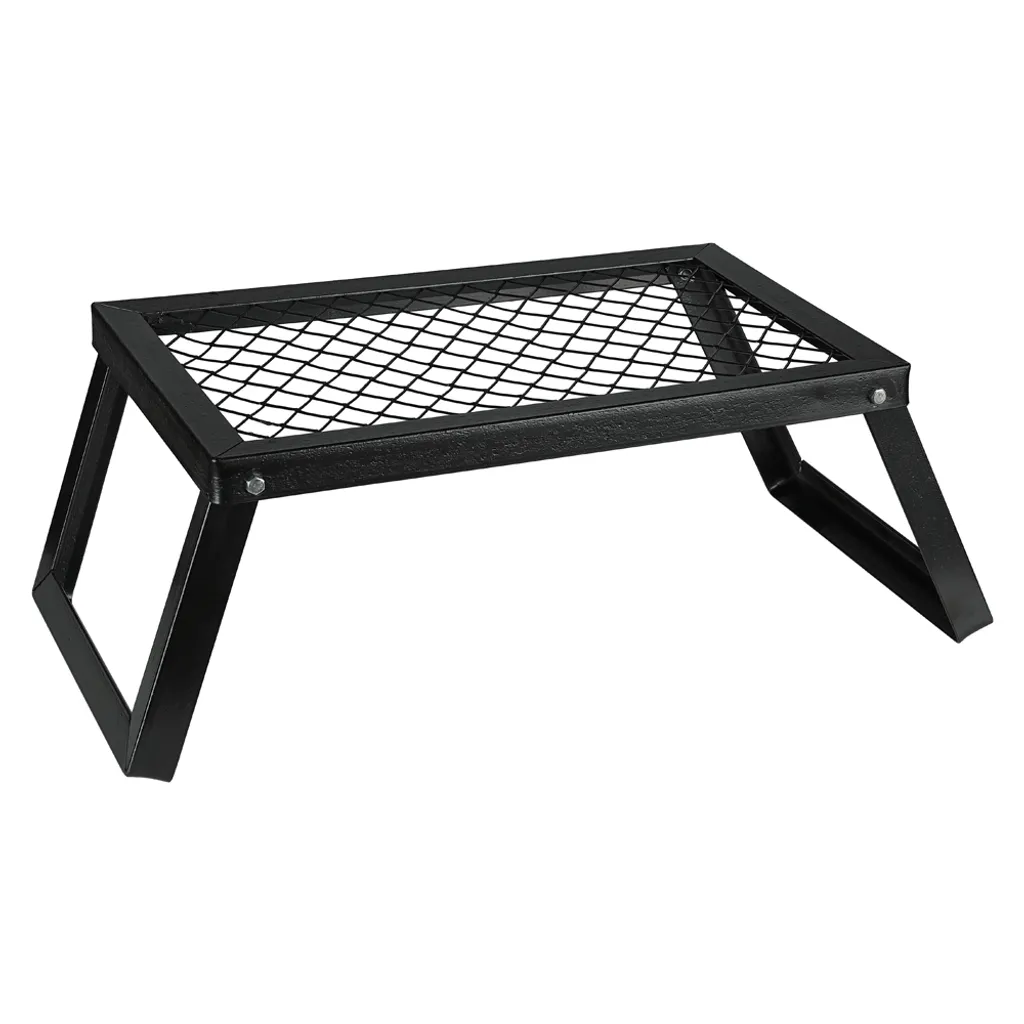 Mucola Lagerfeuergrill Klappbarer Campinggrill Gusseisen BBQ Tragbar Schwarz Leicht Grillrost Backpacking Rost Verstellbar Feuerstand Outdoor Kochen Picknick 3 Mucola Lagerfeuergrill Klappbarer Campinggrill Gusseisen BBQ Tragbar Schwarz Leicht Grillrost Backpacking Rost Verstellbar Feuerstand Outdoor Kochen Picknick