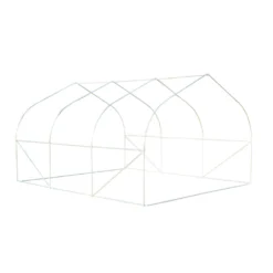 Outsunny Folien Gewächshaus Foliengewächshaus Treibhaus Frühbeet Pflanzenhaus Tomatenhaus Giebeldach 350 × 300B × 200H Cm -Günstiges Laube Lust Geschäft f390358793c03dcf13c349aca5136613