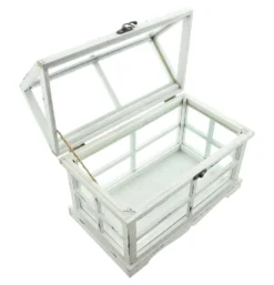 Gewächshaus 'Shabby', Garten Beet Lackiertes Holz Dekoration Gewächshaus -Günstiges Laube Lust Geschäft f5074432d1ee05baa2b814bbaf23aea6