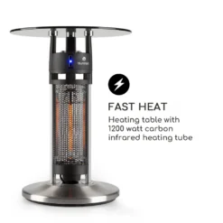 Primal Heat 65 Bistrotisch Karbon-IR-Heizelement 1200W LED 65cm Glas -Günstiges Laube Lust Geschäft f589f1f3bfd7a34027b522829ee5efd6
