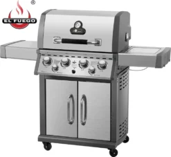 El Fuego Gasgrill / Grillwagen Concord 4 Brenner +1 Seitenbrenner +1 Infrarotbrenner -Günstiges Laube Lust Geschäft f5a467c418c7cbe4cbe9d4cff1e20e8f