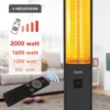 2000 Watt Stand Heizstrahler, 4 Heizstufen Mit Fernbedienung, Kohlenstoff Infrarotstrahler Für Innen- & Außenbereich -Günstiges Laube Lust Geschäft f5fe9b83a368ca78b1c2391b4ac3316d