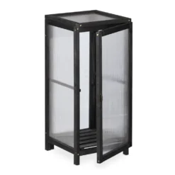 Relaxdays Holz Gewächshaus Balkon 2 Ablagen -Günstiges Laube Lust Geschäft f690df02a6d4db8398a770123e436f22