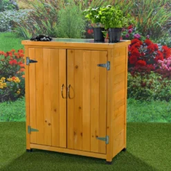Mucola Geräteschrank Gerätehaus Gartenschuppen Schrank Schuppen Gartenschrank + 2 Türen Schrank Pflanztisch Terrassenschrank Mehrzweckschrank -Günstiges Laube Lust Geschäft f698cff646ddb73fd73ff6098da73bf7