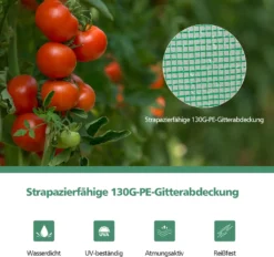 COSTWAY Gewächshaus Für Tomaten, 100x50x170cm, Foliengewächshaus Mit PE Gitterfolie, Gartengewächshaus Mit Aufrollbarer Reißverschlusstür, Tomatenhaus Klein & Begehbar, Stahlrahmen (grün) -Günstiges Laube Lust Geschäft f6aafa8e2d5b1c7f9ebb04867b06dd9d