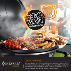 KESSER® Elektrischer Elektrogrill 2in1 Tischgrill - Standgrill Mit Deckel Und Standfuß | Max. 2400 Watt | Faltbar | Thermometer | Antihaftbeschichtung | Grillplatte Abstelltische | 2 Räder | , Farbe:Schwarz 22 KESSER® Elektrischer Elektrogrill 2in1 Tischgrill - Standgrill Mit Deckel Und Standfuß | Max. 2400 Watt | Faltbar | Thermometer | Antihaftbeschichtung | Grillplatte Abstelltische | 2 Räder | , Farbe:Schwarz -Günstiges Laube Lust Geschäft f6c67211f3c4359f7f9f82a56a8ef631