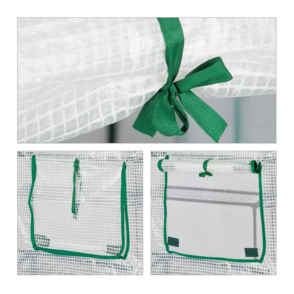 Relaxdays Begehbares Gewächshaus Mit 4 Fenstern 10 Relaxdays Begehbares Gewächshaus Mit 4 Fenstern – Bild 8