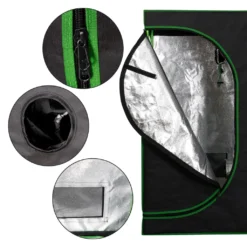 Grow Box Grow Zelt Für Pflanzen Growbox Gewächshaus Garten Anzucht Mini Gemüse Kräuter Schrank Indoor 40x40x120cm Blumen Klein Tomaten Hydro Green Kingpower -Günstiges Laube Lust Geschäft f7892cdf38504043e9504d754cc8dad5