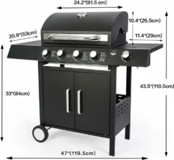 El Fuego Gasgrill "San Angelo" 4 +1 Brenner -Günstiges Laube Lust Geschäft f7ac0db35eb2af011b2d60f90a34e314