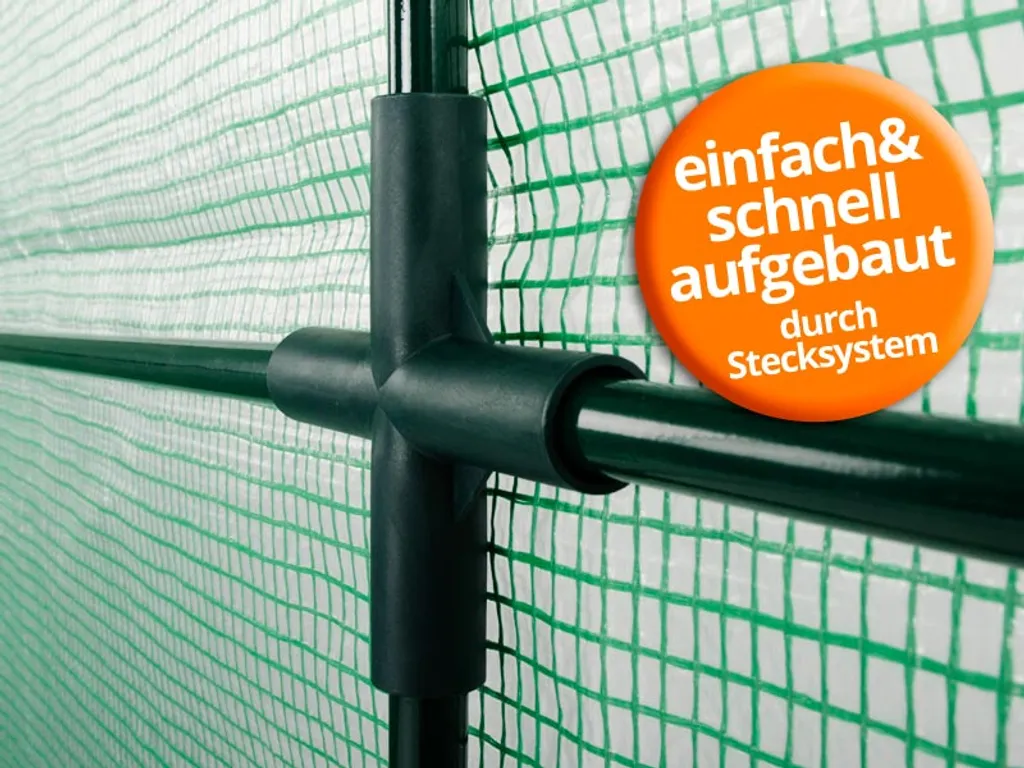 Gewächshaus Botanika Inkl. Spannseile, Erdanker Und Aufbauanleitung Ca. 1,6m² 200x78x170 Cm 5 Gewächshaus Botanika Inkl. Spannseile, Erdanker Und Aufbauanleitung Ca. 1,6m² 200x78x170 Cm – Bild 3