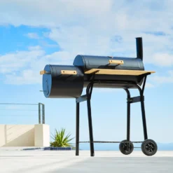 Tectake Holzkohlegrill Smoker Mit Thermometer - Schwarz -Günstiges Laube Lust Geschäft f87379073590d3c756c53ad84b2be3cb