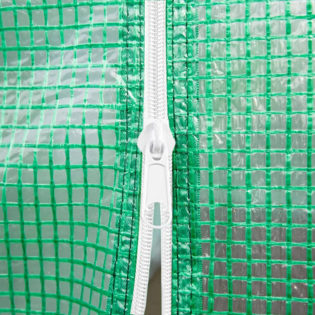 LZQ Gewächshaus Foliengewächshaus Mit Gitternetzfolie Und Fernster 3x2x2m 6m² Winterfest Tomatenhaus Gewächshäuser Pflanzenhaus Anzucht 11 LZQ Gewächshaus Foliengewächshaus Mit Gitternetzfolie Und Fernster 3x2x2m 6m² Winterfest Tomatenhaus Gewächshäuser Pflanzenhaus Anzucht – Bild 9