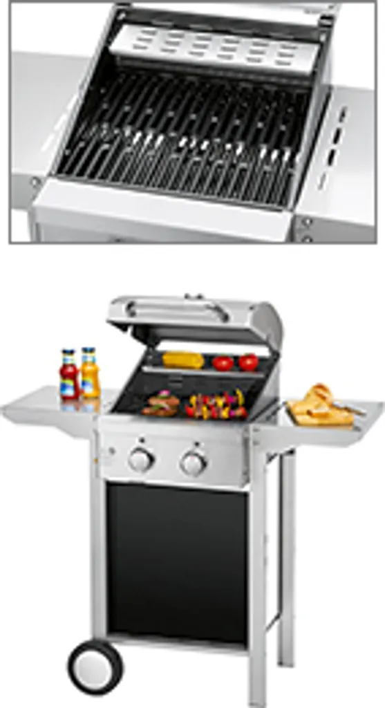 ProfiCook Gasgrill PC-GG 1128 Silber 2 Edelstahlbrenner 9 ProfiCook Gasgrill PC-GG 1128 Silber 2 Edelstahlbrenner – Bild 7