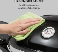 Klarstein Parforce Duo Gasgrill BBQ-Gasgrill Mit 4,4kW - 2 Brenner, Bis 300 °C, Gastyp: Butan/Propan, Edelstahl, 15000 BTU, Elektrische Zündung, 50 X 39 Cm Große Grillfläche, Deckel, Schwarz -Günstiges Laube Lust Geschäft faef4529d212f5753ae1d488cd8fa07c