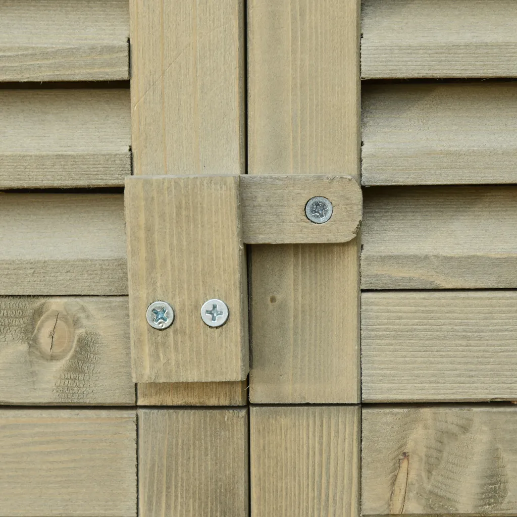 Outsunny Geräteschuppen Gerätehaus Geräteschrank Schuppen Garten 4 Fächer Grau 87 X 46,5 X 160cm 10 Outsunny Geräteschuppen Gerätehaus Geräteschrank Schuppen Garten 4 Fächer Grau 87 X 46,5 X 160cm – Bild 8