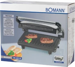 BOMANN Multigrill MG 2251 CB Schwarz/inox Kontaktgrill Antihaftbeschichtet 700W -Günstiges Laube Lust Geschäft fbebdbf973651ab5cbfaf04f0d4f3b15