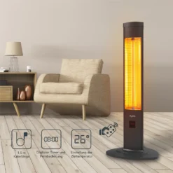 2000 Watt Stand Heizstrahler, 4 Heizstufen Mit Fernbedienung, Kohlenstoff Infrarotstrahler Für Innen- & Außenbereich 16 2000 Watt Stand Heizstrahler, 4 Heizstufen Mit Fernbedienung, Kohlenstoff Infrarotstrahler Für Innen- & Außenbereich -Günstiges Laube Lust Geschäft fccbb817649ca17c8c8a1fb3f32a3b5f