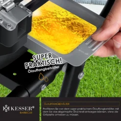 KESSER® Elektrischer Elektrogrill 2in1 Tischgrill - Standgrill Mit Deckel Und Standfuß | Max. 2400 Watt | Faltbar | Thermometer | Antihaftbeschichtung | Grillplatte Abstelltische | 2 Räder | , Farbe:Schwarz 18 KESSER® Elektrischer Elektrogrill 2in1 Tischgrill - Standgrill Mit Deckel Und Standfuß | Max. 2400 Watt | Faltbar | Thermometer | Antihaftbeschichtung | Grillplatte Abstelltische | 2 Räder | , Farbe:Schwarz -Günstiges Laube Lust Geschäft fd00ead2c99bdc0a704f8950939b0d90