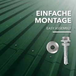 15 Stück Trapezblech 115x45 Cm Profiblech SET Inkl. Schrauben 7,7 M² Wandblech Dachblech Grün -Günstiges Laube Lust Geschäft fd29df2b894715b083cc4f6eff56f073