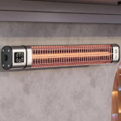 ROBERTO | Deckenheizstrahler | Edelstahl | 3000W | 3 Heizstufen | Heizstrahler Decke, Infrarotstrahler Terrasse