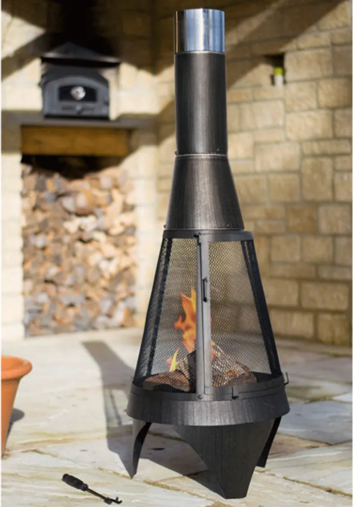 Buschbeck Gartenkamin Mesh Colorado 160 Silber-schwarz 90134.000 5 Buschbeck Gartenkamin Mesh Colorado 160 Silber-schwarz 90134.000 – Bild 3