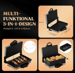 Kontaktgrill, Scheffler 2000W Optigrill, Multi Grill, Lahmacun Makinasi, Grill, Toaster, Brotmaschine, Edelstahl Tischgrill Mit Grill, Brotbackform, Kasserolle, Antihaft-Beschichtung -Günstiges Laube Lust Geschäft fde5ae85697a7fe301cf2d4a7d060e49