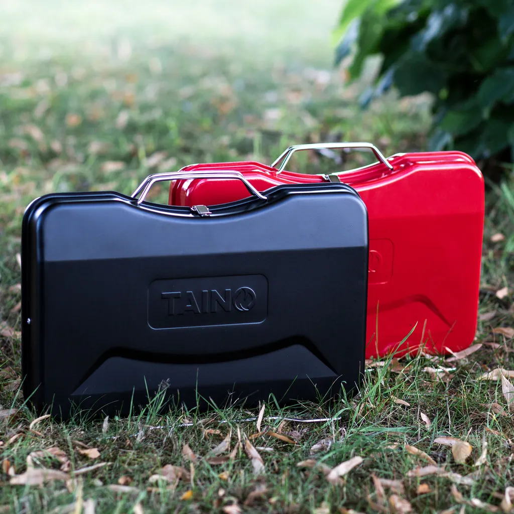 TAINO MOX Holzkohlegrill BBQ Koffergrill Camping-Grill Kohlegrill Retro-Stil Klappbar Griller Tragbar Mobil Rot 10 TAINO MOX Holzkohlegrill BBQ Koffergrill Camping-Grill Kohlegrill Retro-Stil Klappbar Griller Tragbar Mobil Rot – Bild 8